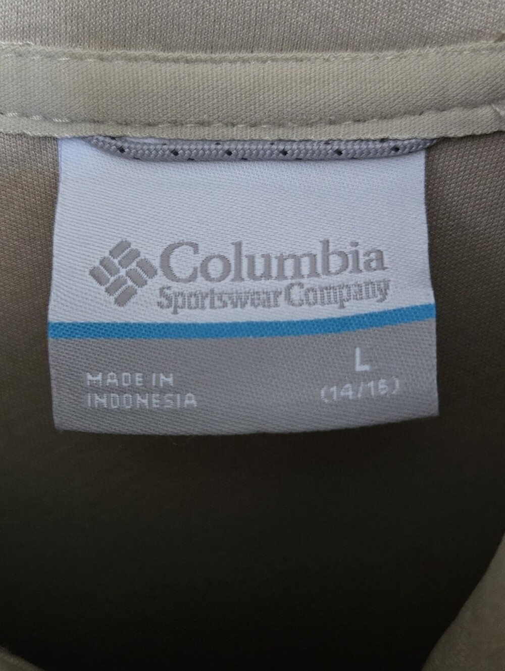 Columbia Youth Large 14/16 Sherpa Fleece Jacket Beige Full Zip Teddy Soft Cozy - Picture 4 of 6